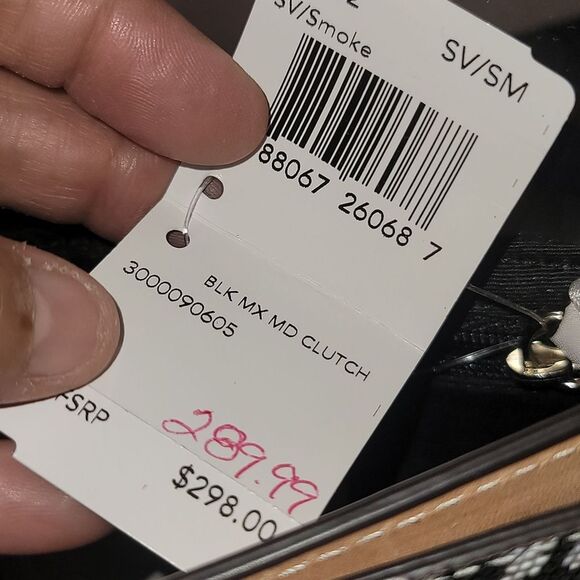 COACH 2013 BLEEKER MIXED MEDIA CLUTCH NWT And DUST BAG - Picture 10 of 13